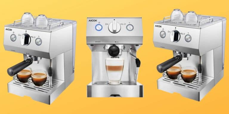 Préparez toute une variété de cafés  avec la machine à café Expresso professionnelle Aicok
