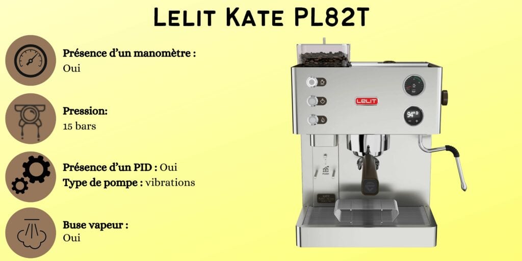 caractéristiques Lelit Kate PL82T