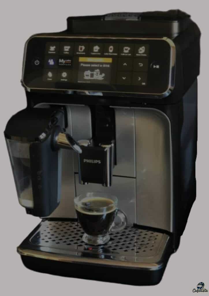 Philips Série 4300 Machine Expresso - Café à Grain - LatteGo Mousseur à  Lait, 8 Spécialités de Café, Affichage Intuitif, Noir (EP4346/70)