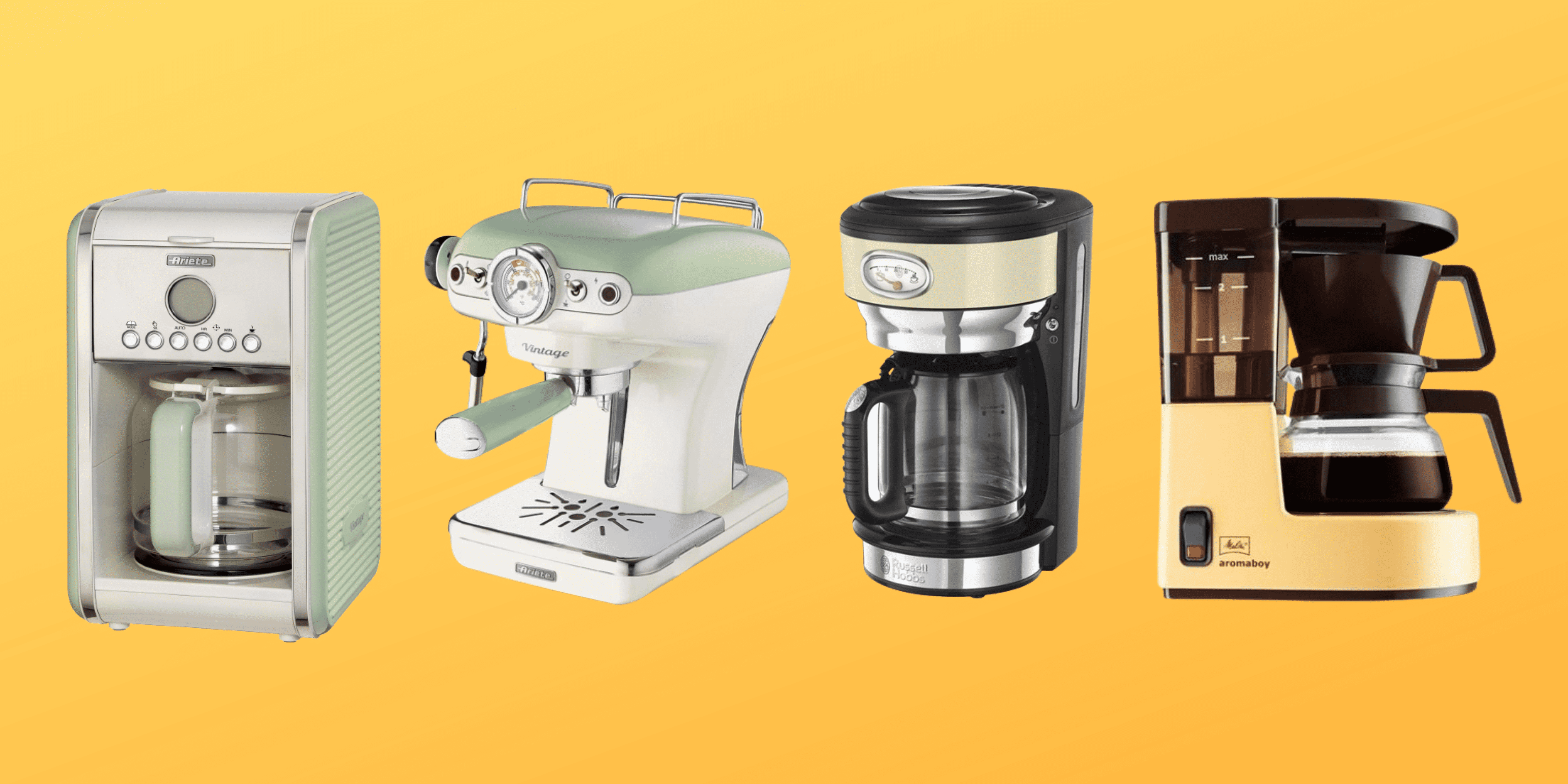 Machine à café expresso Vintage Beige - 1389 - Toutes les