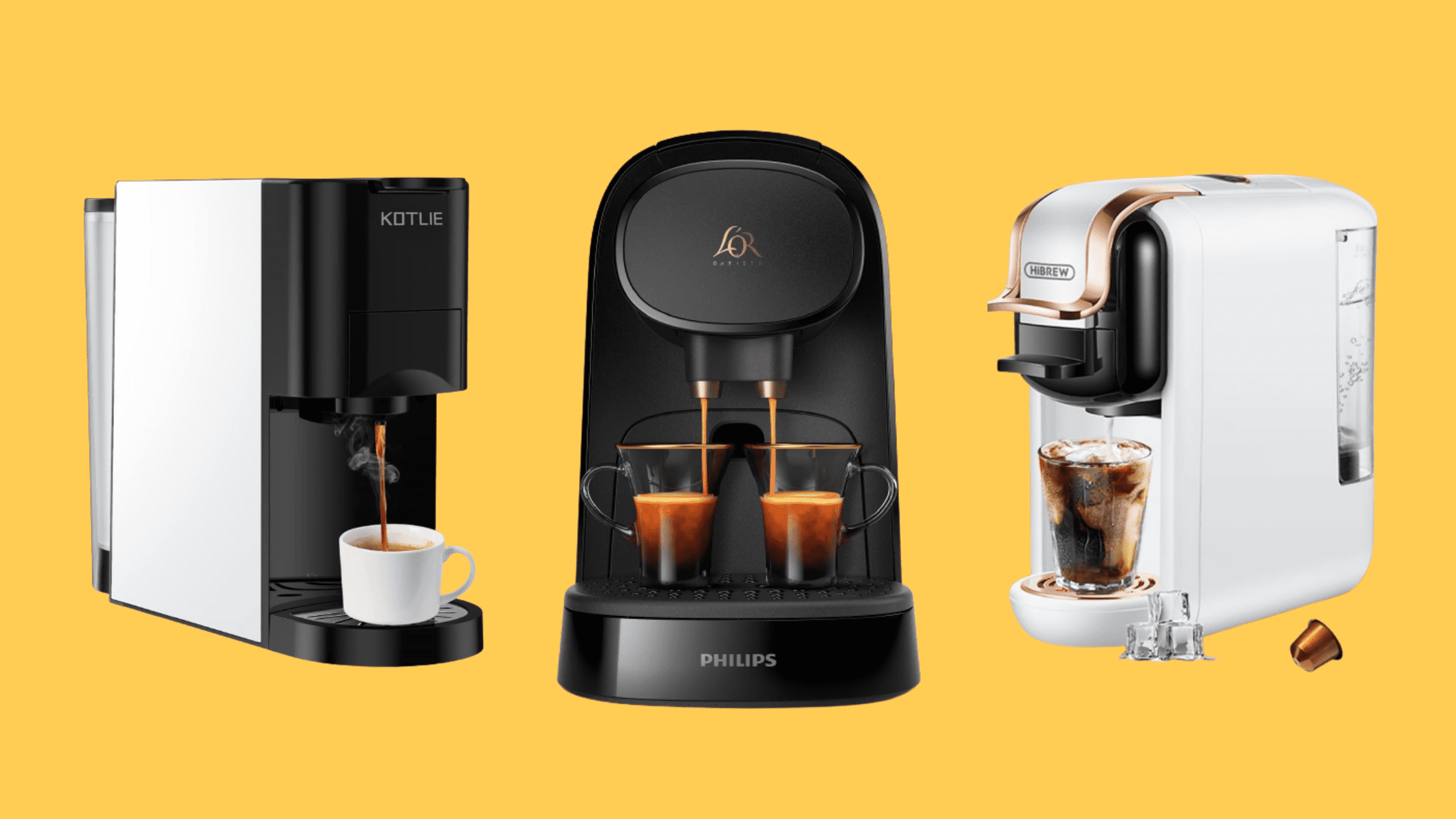 Machine à Café Multi Capsules, ESE, Nespresso, Dolce Gusto, Moulu