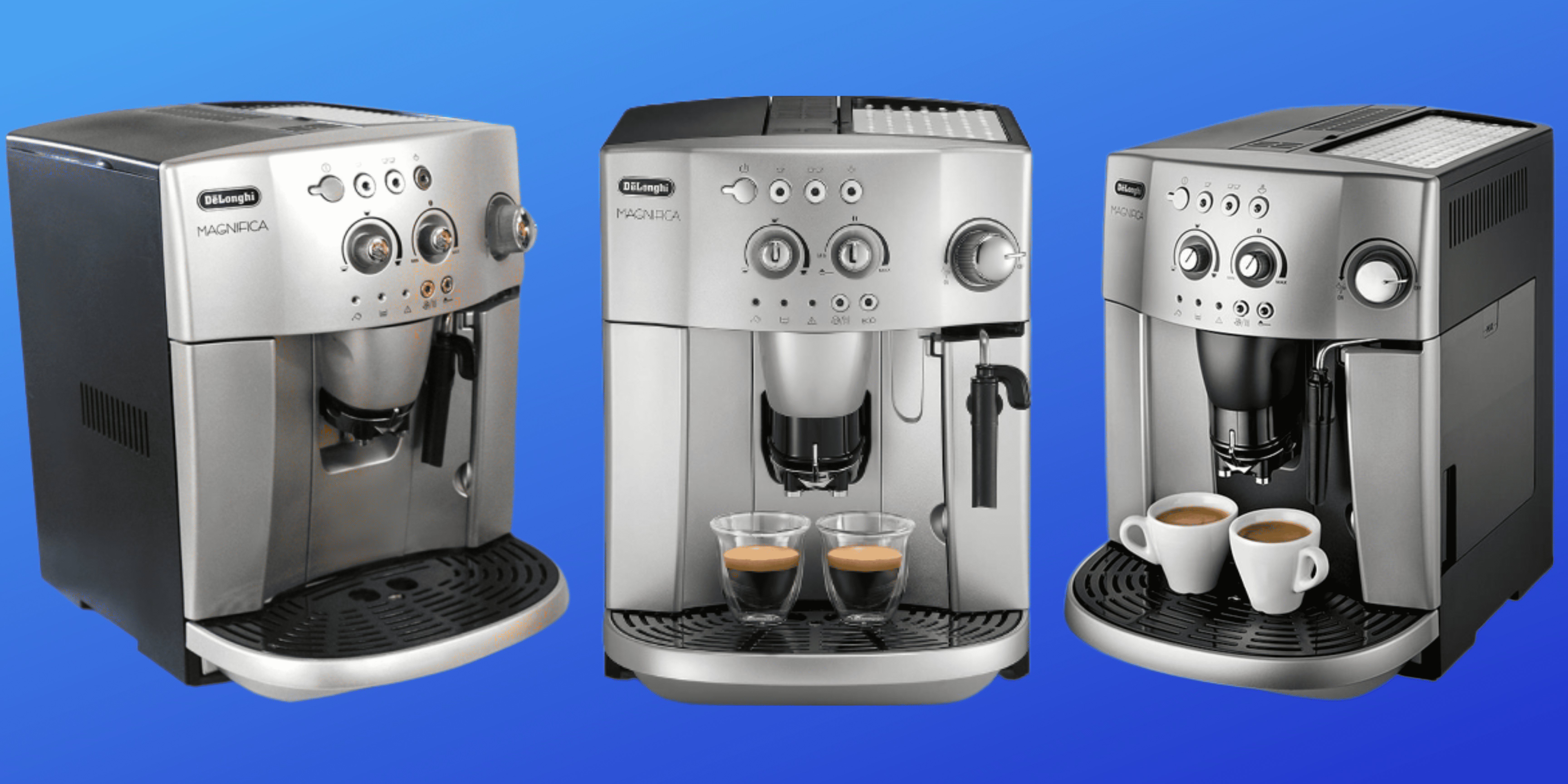 De'Longhi Magnifica, Machine a Café Grain ESAM3200S, Machine Expresso et  Cappuccino, 1.8L, Argent