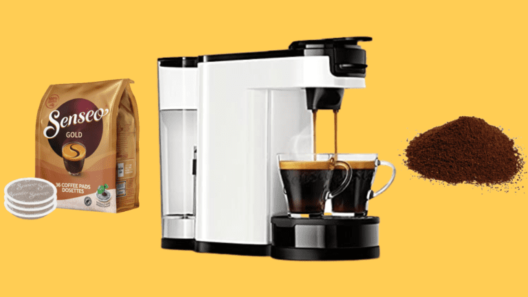 Faites le choix entre les dosettes ou le café moulu avec la machine à café Philips Senseo Switch 2 en 1