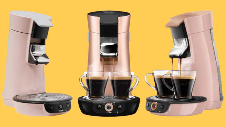 Du café riche en goût avec la machine à dosette rose scintillant SENSEO Viva Café Duo Select Philips