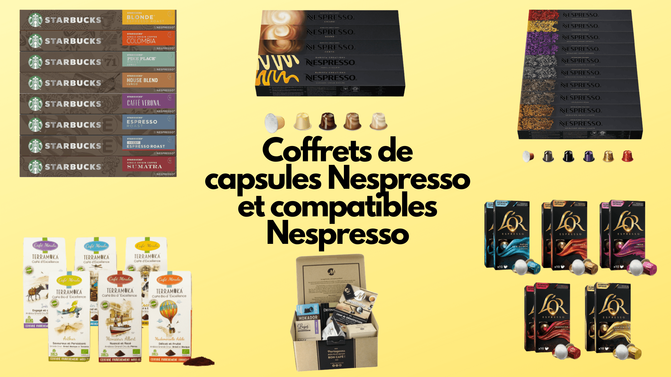 Les meilleurs coffrets de capsules Nespresso et compatibles Nespresso